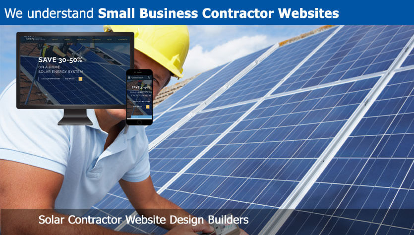 solar contractor website design