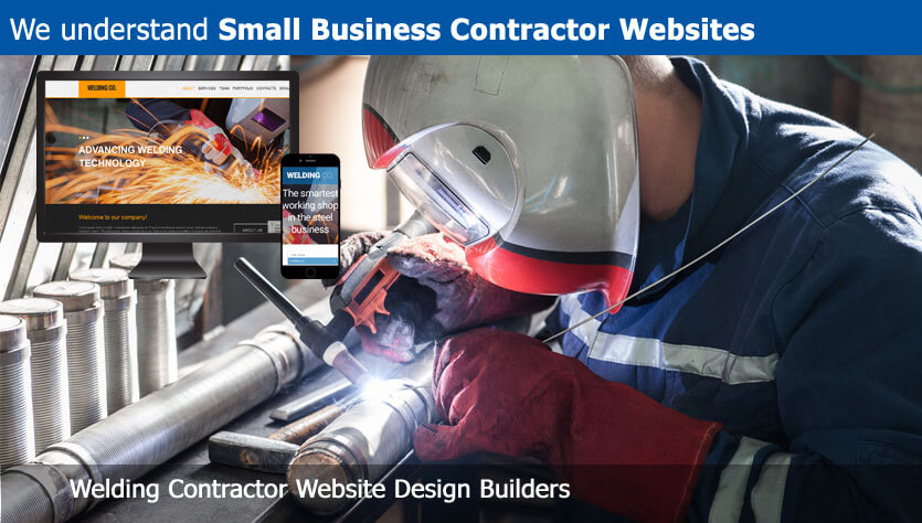 welding contractor website design